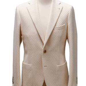 NEW BRIONI men's giacca soffio jacket in rope